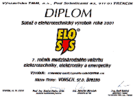 ELOSYS 2001-Elektrotechnický výrobok roka 2001 pre VQFREM 400